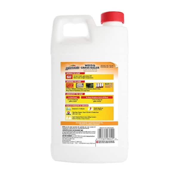 Spectracide Weed and Grass Killer 64 oz. Concentrate HG-96451-4 - The Home  Depot