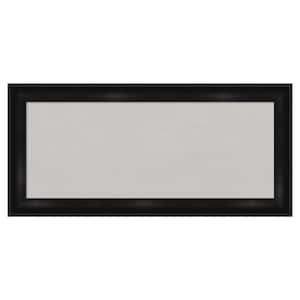 Grand Black Narrow Framed Grey Corkboard 34 in. x 16 in Bulletin Board Memo Board