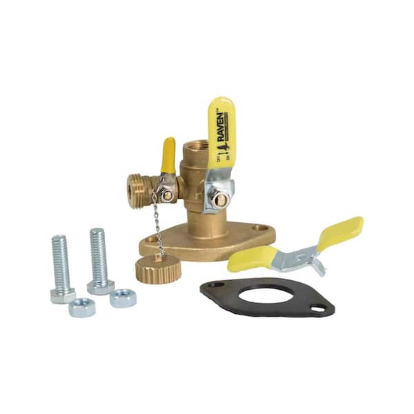 The Plumber's Choice 1-1/2 in. Press High Flow Drain Ball Valve, 3-Way Adjustable Flow Path, Brass