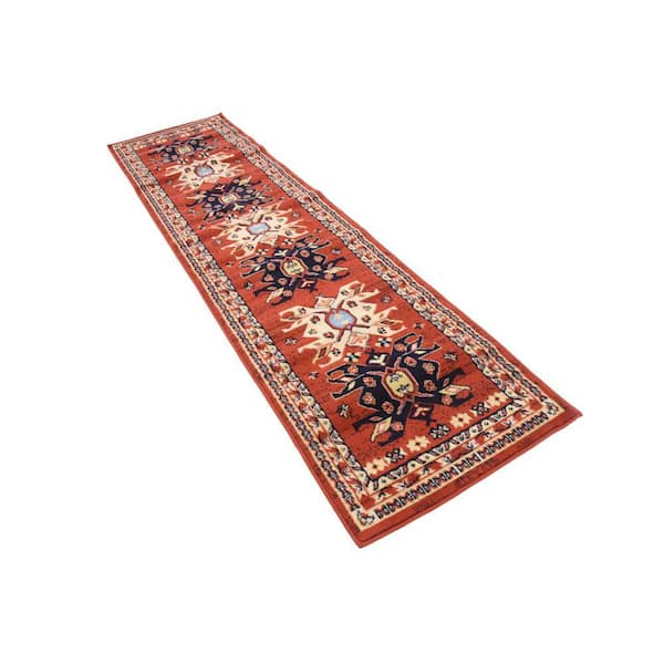 Taftan Oasis Terracotta 2' 2 x 8' 2 Runner Rug