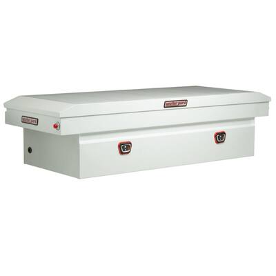 72 in. White Steel Full Size Crossbed Truck Tool Box