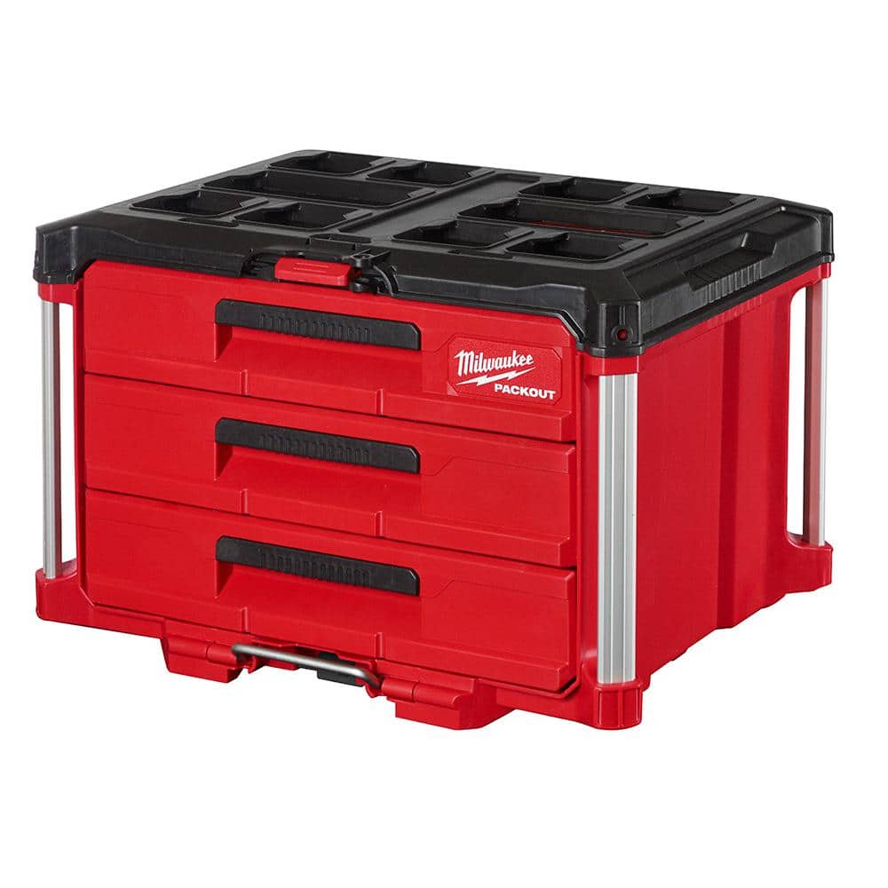 Reviews for Milwaukee PACKOUT 22 in. Modular 3-Drawer Tool Box with Metal  Reinforced Corners