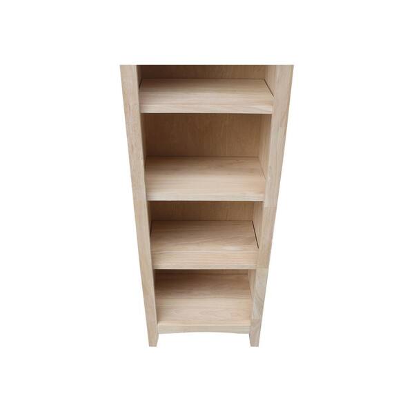 Shelf Standard Bookcase, Unfinished Wooden Bookcase With Glass Doors Ikea