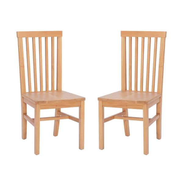 Linon Home Decor Terryn Brown Wood Dining Side Chair (Set of 2)