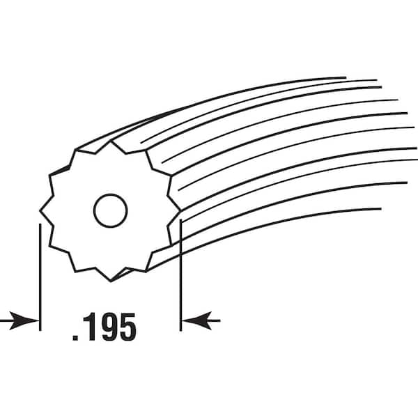 0.195 in. x 250 ft. Screen Retainer Spline Roll, Black