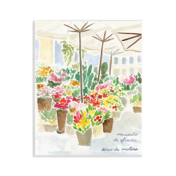 Stupell Industries Assorted Florals Scenery by June Erica Vess Unframed Nature Graphic Art Print 14 in. x 11 in.