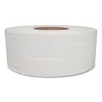 500 ft. 2-Ply Jumbo White Toilet Paper Septic Safe (12/Carton)