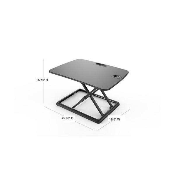 vonhaus sit stand desk height adjustable