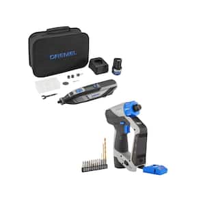 Blueprint 12V Cordless 1/4 in. Drill/Driver with Integrated Stud Finder and Rotary Tool Kit