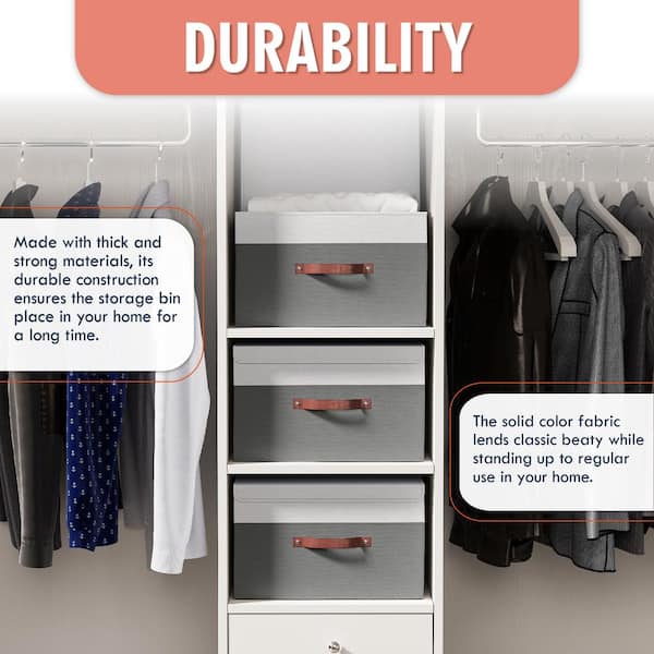 Clothing Bins, Closet Storage Bins, Linen Closet Organizers and Storage  Baskets