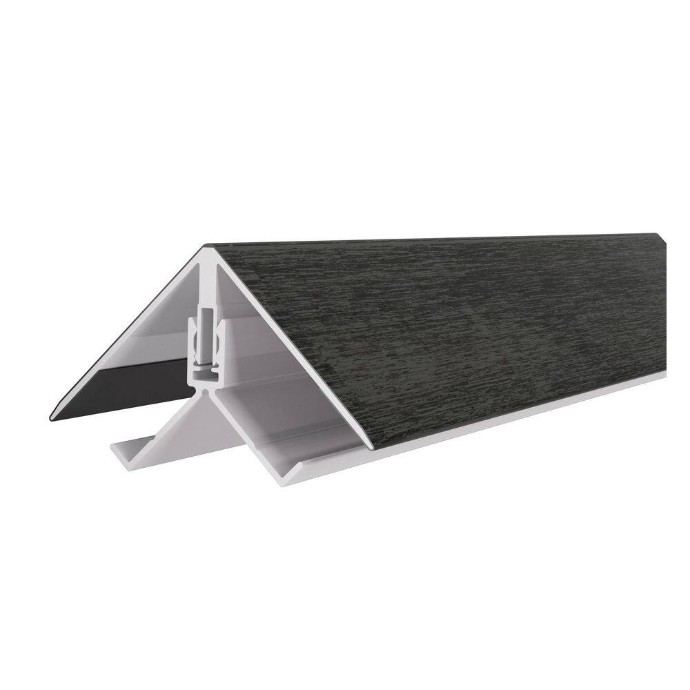 Alusions 2.19 in. x 3.56 in. x 8 ft. Indian Ebony Composite Aluminum Outside Corner Trim Kit  for .5 in. Board price history on PriceWatchPro