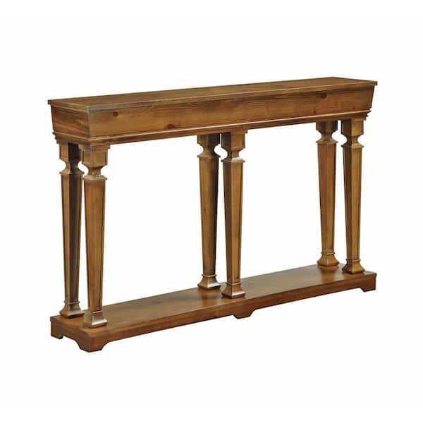 Acme Furniture Garrison 72 in. Oak Standard Rectangle Wood Console Table