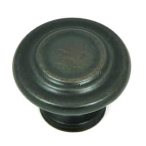 Three-Ring 1-1/4 in. Oil Rubbed Bronze Round Cabinet Knob