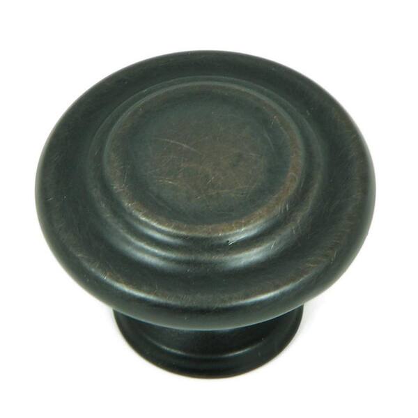 Stone Mill Hardware Three-Ring 1-1/4 in. Oil Rubbed Bronze Round Cabinet Knob