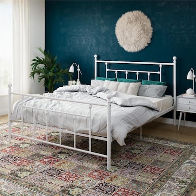 Full Wrought Iron Beds Bedroom Furniture The Home Depot