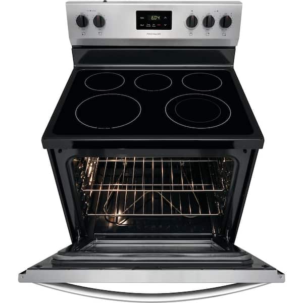 30 in. 5 Element Freestanding Electric Range in Stainless Steel with Dual Expandable Element and Quick Boil