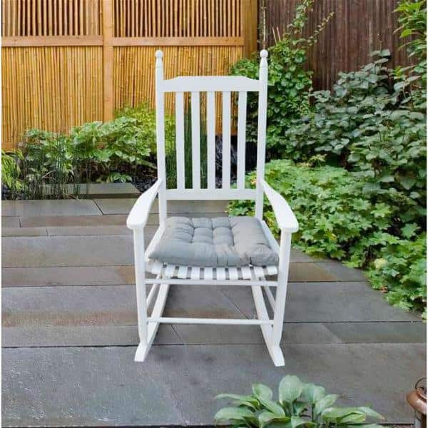 white rocking porch chairs