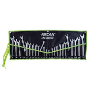 SAE and Metric Combination Wrench Set (24-Pcs)