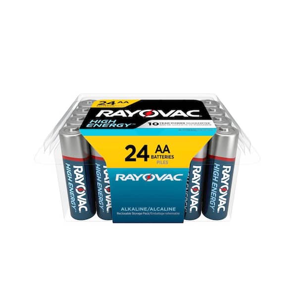 Rayovac High Energy AA Batteries (24-Pack), Double A Alkaline Batteries