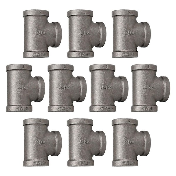 3/4 in. FIP Black Iron Tee (10-Pack)
