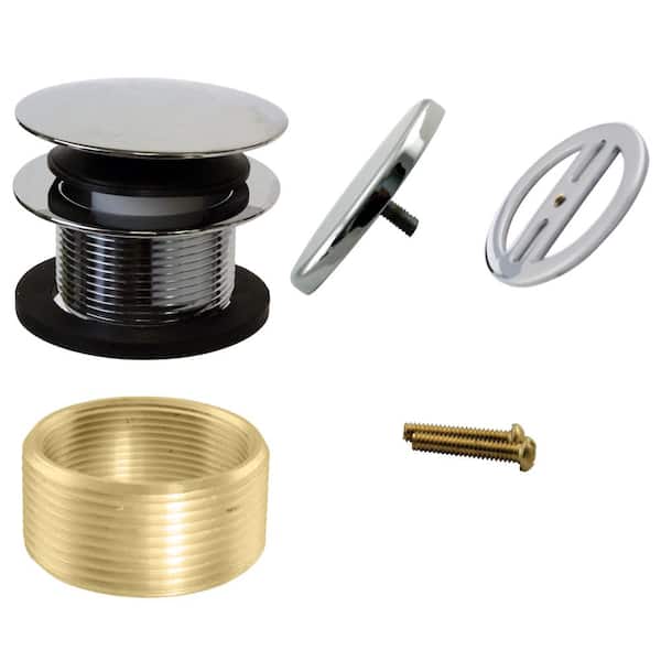 Westbrass Illusionary Universal Overflow Trim, Satin Nickel