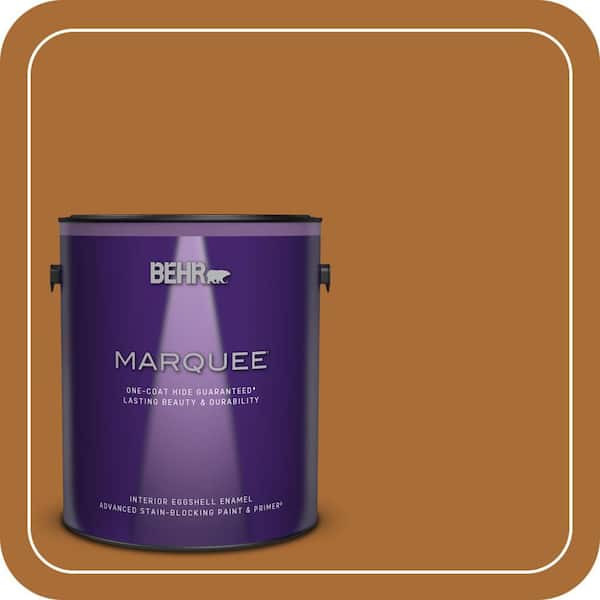 BEHR MARQUEE 1 gal. #280D-7 Sesame Crunch Eggshell Enamel Interior Paint & Primer