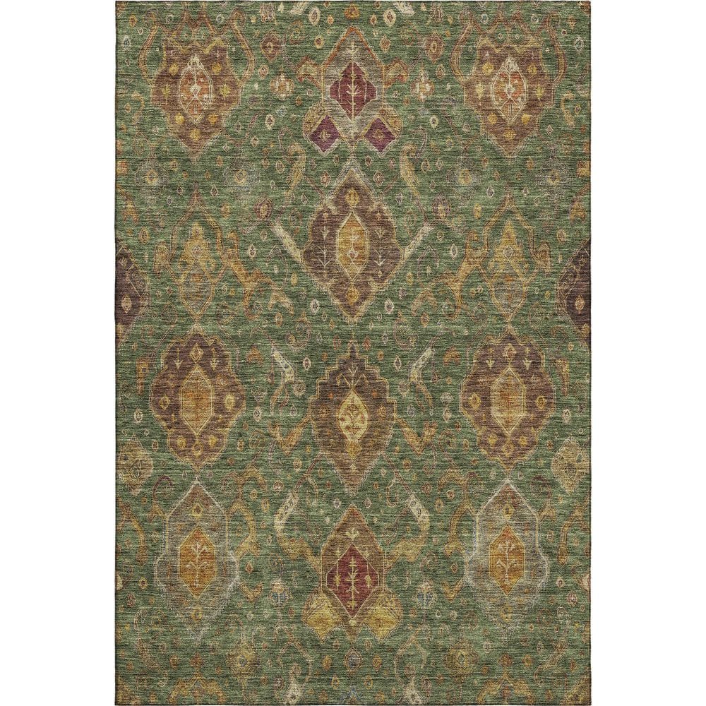 Mayfield Premium Machine Washable Abstract AMF2306 Fern 10 ft. x 14 ft. Area Rug price history on PriceWatchPro
