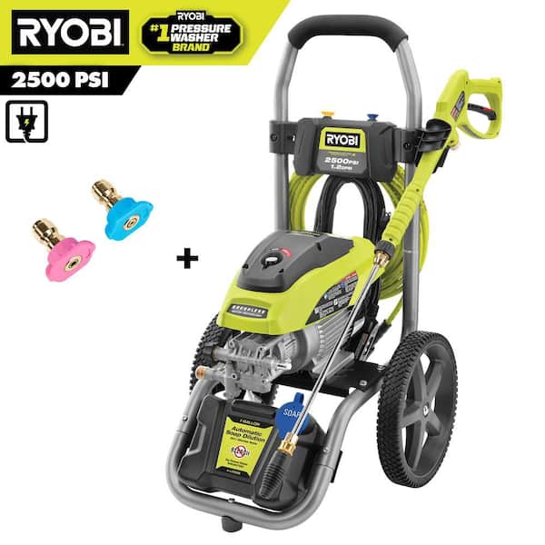 2500 PSI 1.2 GPM High Performance Cold Water Electric Pressure Washer with Second Story Nozzle Kit