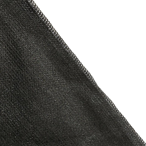 Shatex 8 ft. x 12 ft. Black 90% Shade Cloth Fabric Sunscreen UV