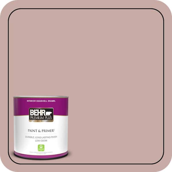 BEHR PREMIUM PLUS 1 qt. #700A-3 Pottery Clay Eggshell Enamel Low Odor Interior Paint & Primer