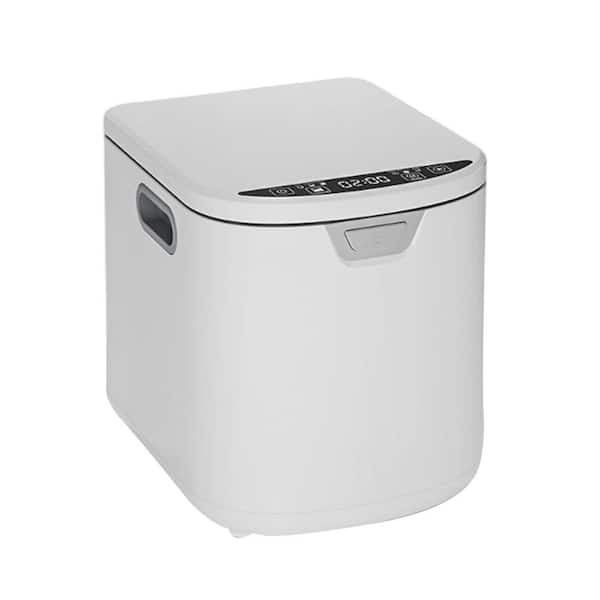 Smart Electric Composter 3.5L Odorless Indoor Compost Bin with Detachable Carbon Filters 1-Touch Operation White