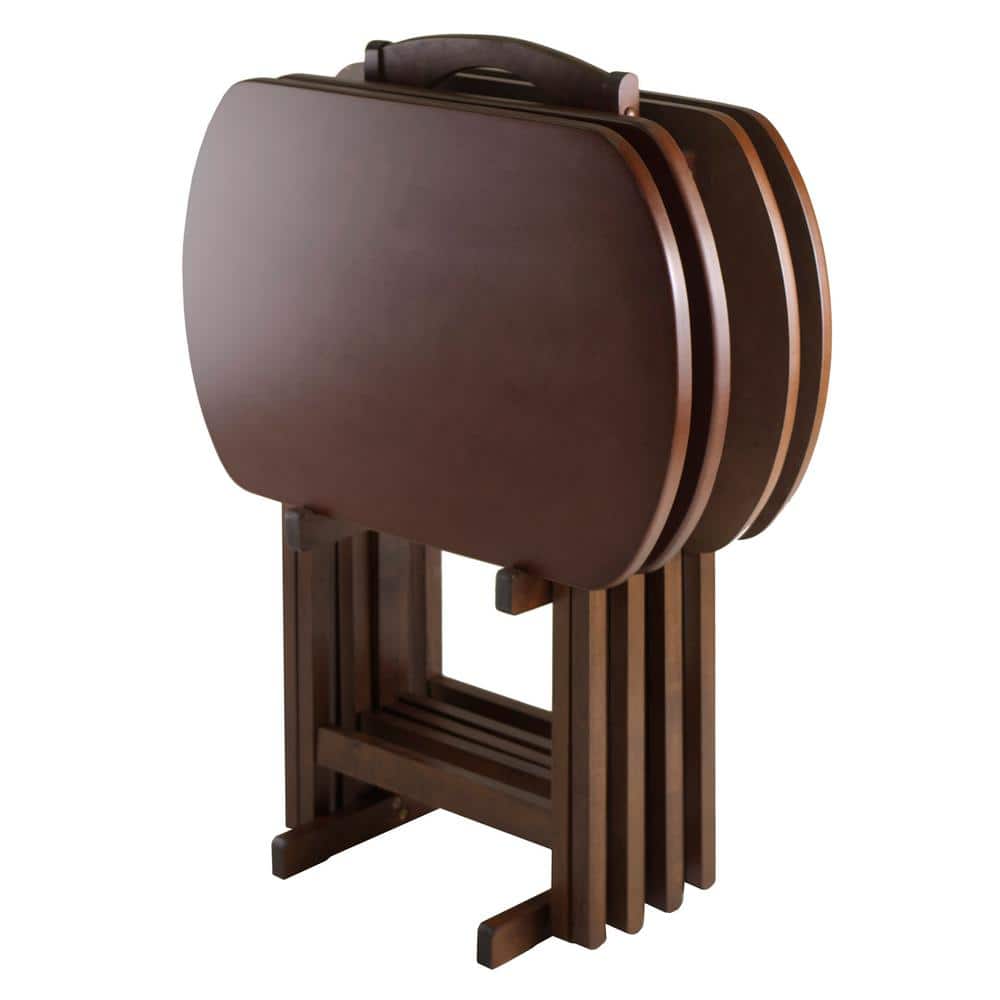 Corbett Oversize Walnut 5-piece Snack Table - thumbnail 5