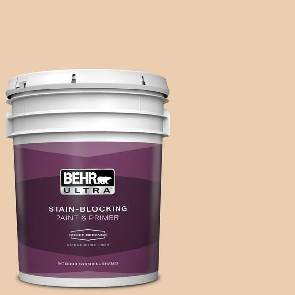 BEHR ULTRA 5 gal. #BXC-64 Shortbread Cookie Extra Durable Eggshell Enamel Interior Paint & Primer