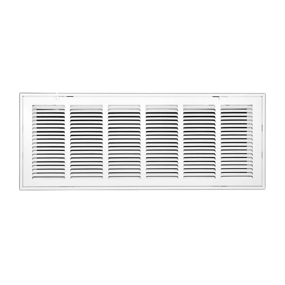 Venti Air 30 in. Wide x 10 in. High Return Air Filter Grille of Steel in  White HFG3010 - The Home Depot