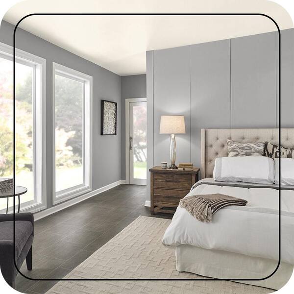 BEHR PREMIUM PLUS 1 gal. #OR-W14 White Veil Ceiling Flat Interior