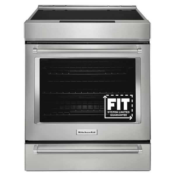30-Inch 4 Burner Element Induction Slide-In Convection Range with Air Fry
