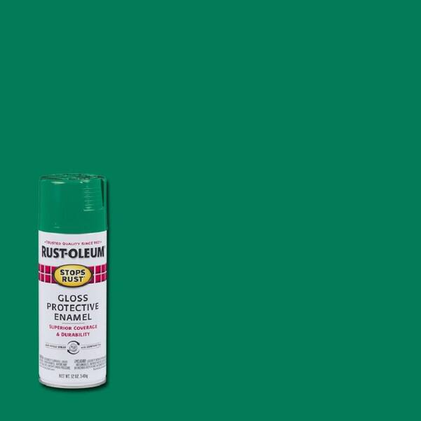 Rust-Oleum Stops Rust 12 oz. Protective Enamel Gloss Rich Jade Spray Paint