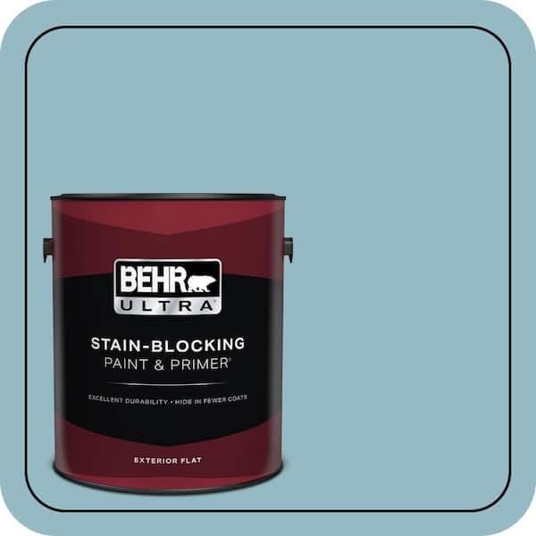BEHR ULTRA 1 gal. #T18-13 Casual Day Flat Exterior Paint & Primer