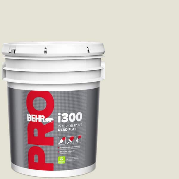 BEHR PRO 5 gal. #PPF-15 Crushed Limestone Dead Flat Interior Paint