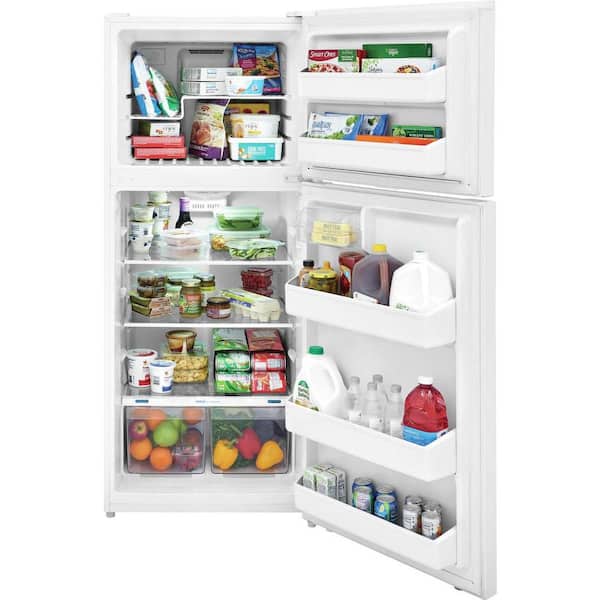 28 in. 18 cu. ft. Top Freezer Refrigerator in White, ENERGY STAR