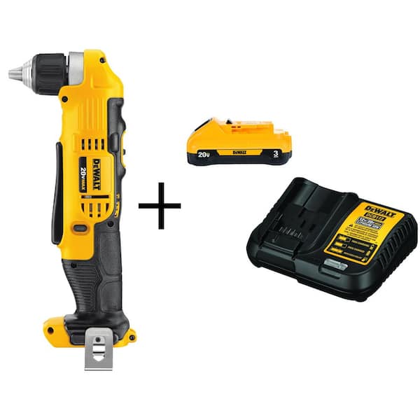 DEWALT DCB230CW740B 20V MAX Cordless 3/8 in. Right Angle Drill/Driver and (1) 20V 3.0Ah Battery and Charger - 1