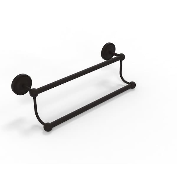 Allied Brass Prestige Regal Collection 24 in. Wall Mounted Double Towel Bar in Oil Rubbed Bronze