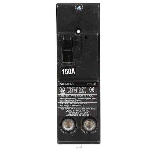 150 Amp Double-Pole 10 kA Type QN Circuit Breaker