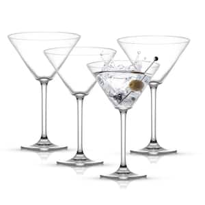 Olivia 9.2 oz. Clear Crystal Cocktail Martini Glass (Set of 4)
