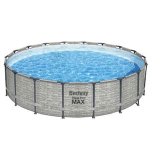 Steel Pro MAX 16 ft. Round Above Ground Pool Set with 3-Layer Liner