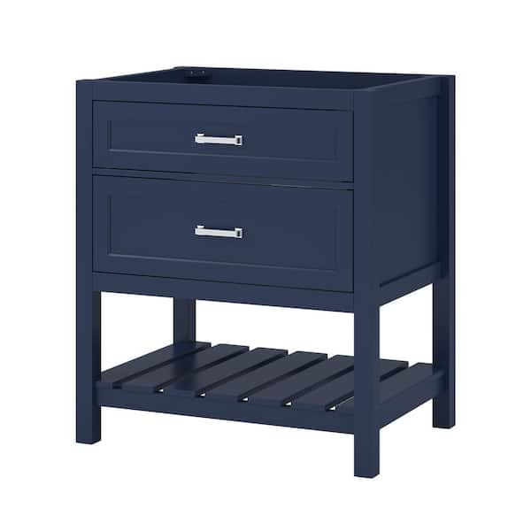 CRAFT + MAIN Lawson 30 in. W x 21-1/2 in. D x 34 in. H Bath Vanity Cabinet without Top in Aegean Blue
