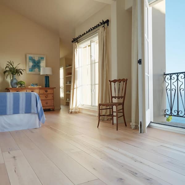 Manhattan Maple 1/2 in. T x 7.5 in. W Tongue & Groove Wire Brushed Engineered Hardwood Flooring (23.3 sq. ft./case)
