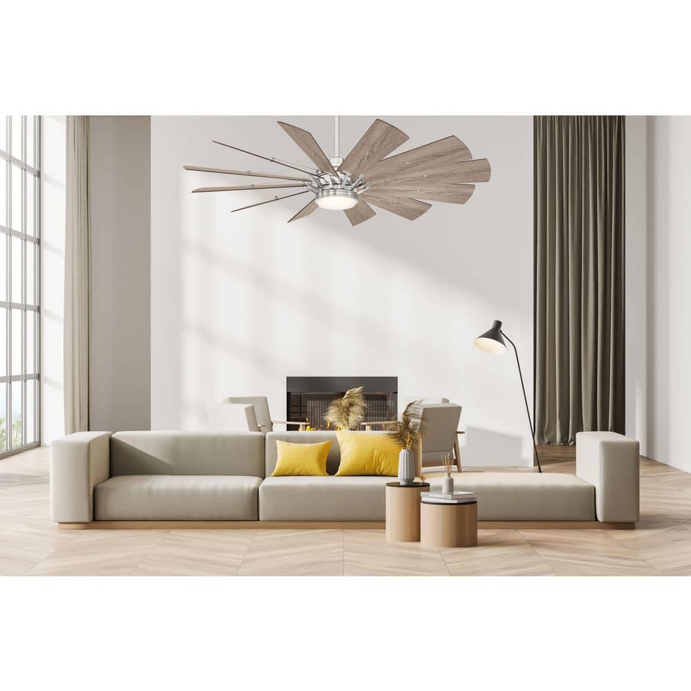 Home Decorators Collection Trudeau 60 in. LED Indoor Brushed