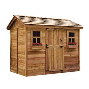 Cabana 6 ft. x 9 ft. Western Red Cedar Garden Shed