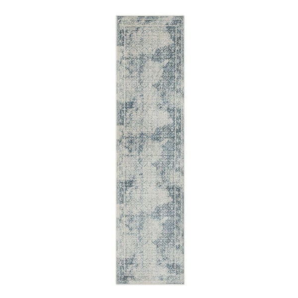 Maia Blue 2 ft. x 10 ft. Runner Rug